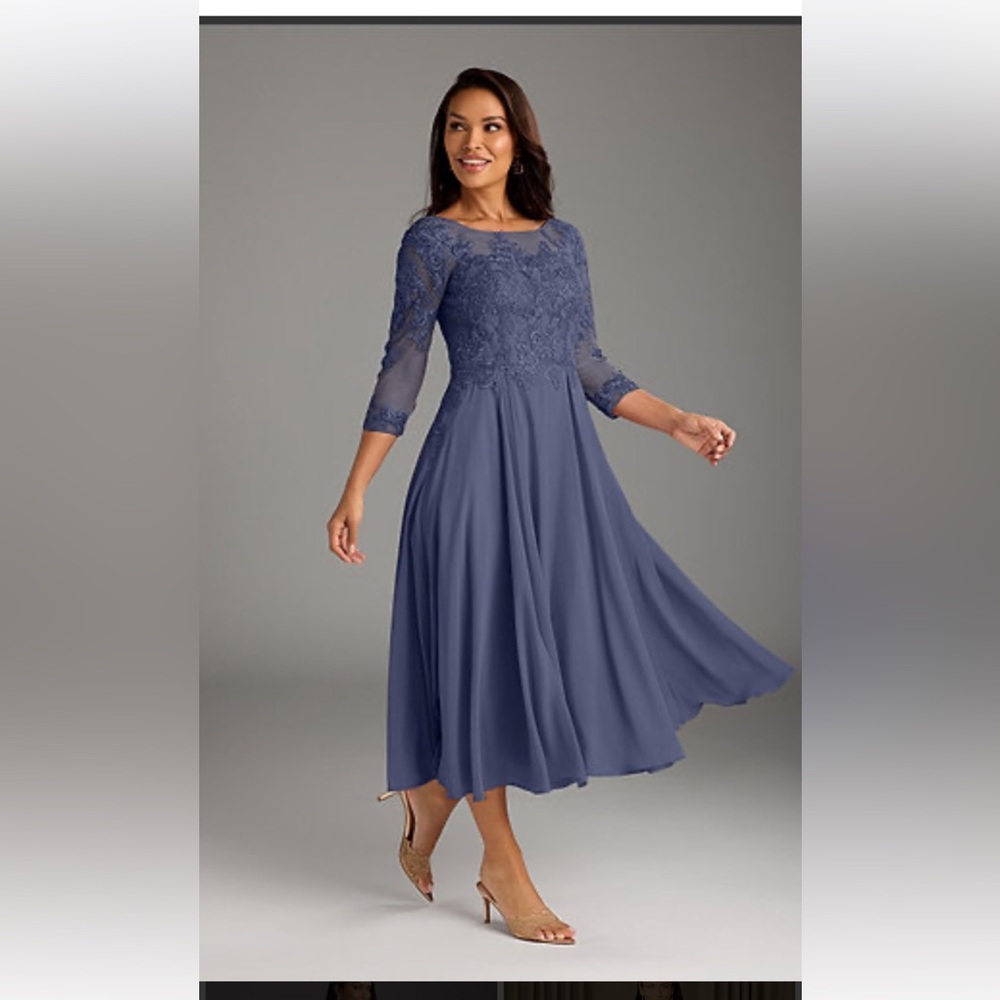 NWOT Azazie Lace Mother of the Bride Dress in Stormy
